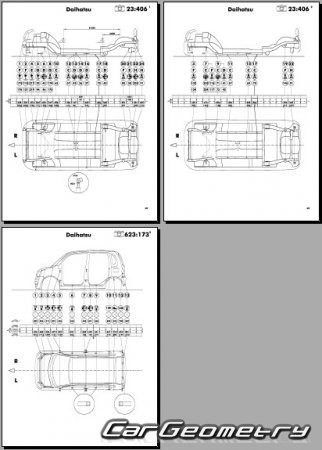 Daihatsu Move Latte (L550S L560S) 2004-2009 (RH Japanese market) Body Repair Manual