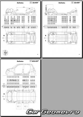   Daihatsu Esse (L235S L245S) 20052011 (RH Japanese market) Body Repair Manual