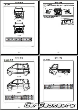   Daihatsu Atrai 7  Daihatsu Hijet 1999-2004 (RH Japanese market) Body Repair Manual
