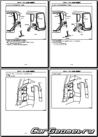 Daihatsu Tanto (L350 L360) 20032007 (RH Japanese market) Body Repair Manual