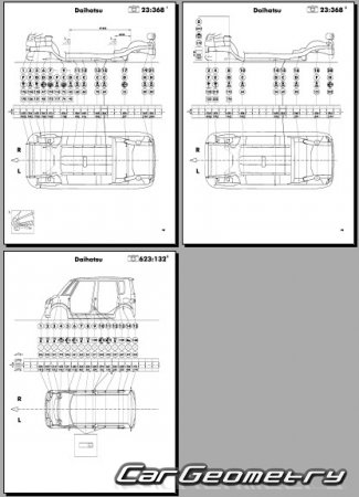 Daihatsu Tanto (L350 L360) 20032007 (RH Japanese market) Body Repair Manual