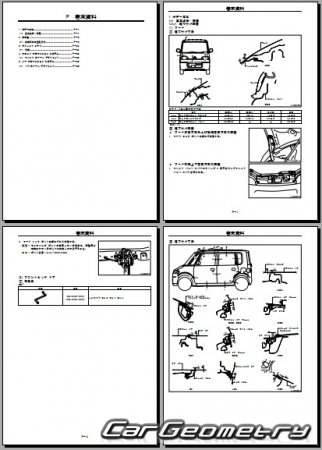 Daihatsu Tanto (L350 L360) 20032007 (RH Japanese market) Body Repair Manual