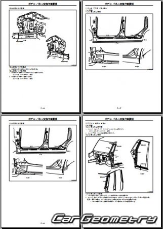 Daihatsu Tanto (L350 L360) 20032007 (RH Japanese market) Body Repair Manual