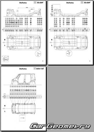 Daihatsu Tanto (L350 L360) 20032007 (RH Japanese market) Body Repair Manual