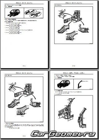   Daihatsu Terios & Terios Kid (J100) 19972005 (RH Japanese market) Body Repair Manual