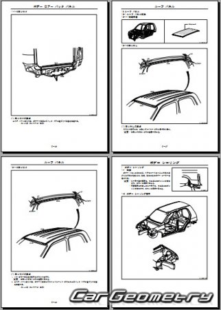   Daihatsu Terios & Terios Kid (J100) 19972005 (RH Japanese market) Body Repair Manual