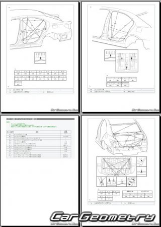 Lexus LS460  LS460L 20062009 (RH Japanese market) Body dimensions