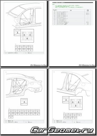 Lexus LS460  LS460L 20062009 (RH Japanese market) Body dimensions