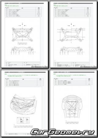 Lexus RX270 RX350 20092015 (RH Japanese market) Body dimensions