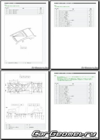 Lexus RX270 RX350 20092015 (RH Japanese market) Body dimensions