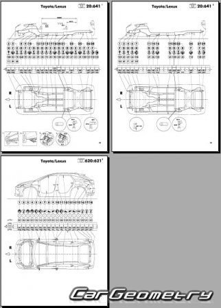 Lexus RX450h RX450hL 2015-2021 (RH Japanese market) Body dimensions