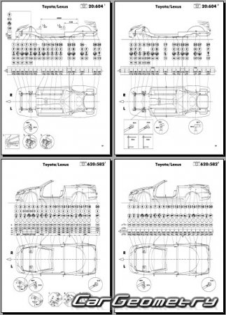 Lexus IS250C (GSE20) 2009-2015 (RH Japanese market) Body dimensions