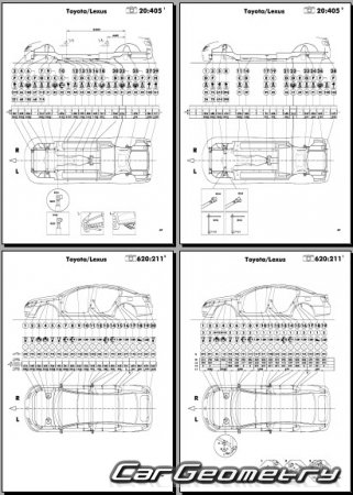 Lexus GS450h (GWS191) 2006-2012 (RH Japanese market) Body dimensions