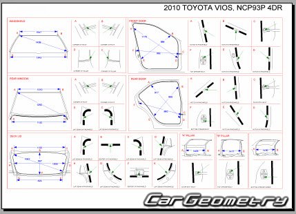 Toyota Vios (XP90) 20072013 RH Body Repair Manual