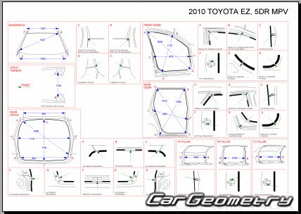   Toyota E'z 20112017 (RH Asia market) Body dimensions