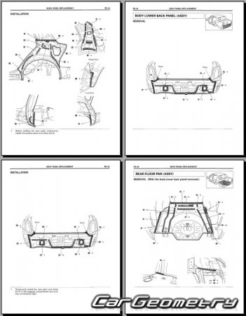   Toyota Crown Comfort (S10) 19952017 Body Repair Manual