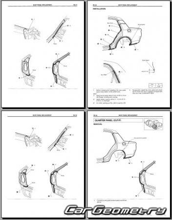   Toyota Crown Comfort (S10) 19952017 Body Repair Manual