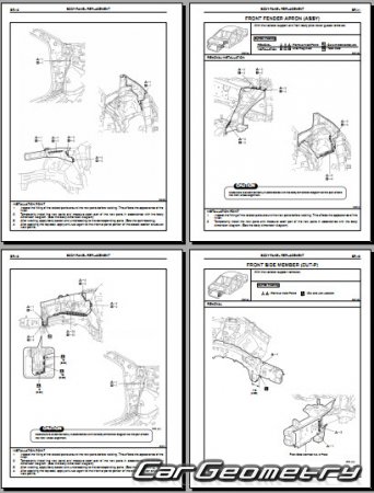   Toyota Aurion (ACV40 GSV40) 2006-2012 RH Body Repair Manual