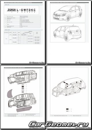   Toyota E'z 20112017 (RH Asia market) Body dimensions