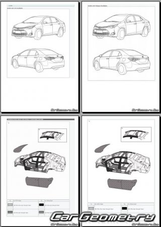 Toyota Levin 20142018 (LH Asian market) Body dimensions