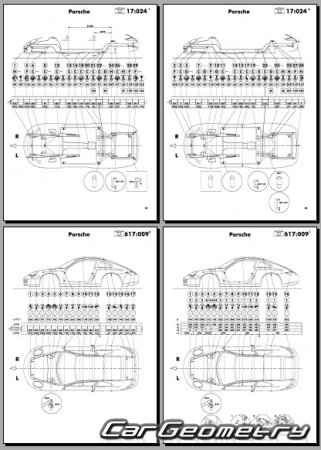Porsche 911 Targa (997) 20052012 Body dimensions