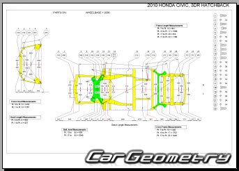 Honda Civic (FN1 FN3) 3D 2006-2012 Body Repair Manual