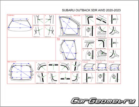   Subaru Legacy  2020 Sedan  Subaru Outback Body Repair Manual