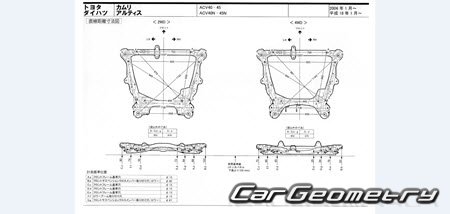 Daihatsu Altis (ACV40N ACV45N) 2006-2009 (RH Japanese market) Body dimensions