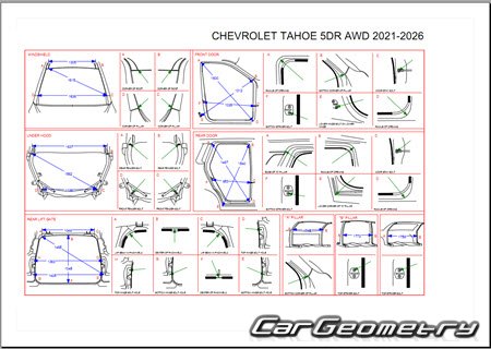   Chevrolet Tahoe 20212026 Body dimensions