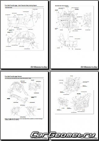 Honda Civic (FN1 FN3) 3D 2006-2012 Body Repair Manual