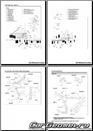 Honda Civic (FN1 FN3) 3D 2006-2012 Body Repair Manual