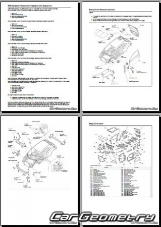 Honda Civic (FN1 FN3) 3D 2006-2012 Body Repair Manual