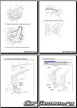 Honda Civic (FN1 FN3) 3D 2006-2012 Body Repair Manual