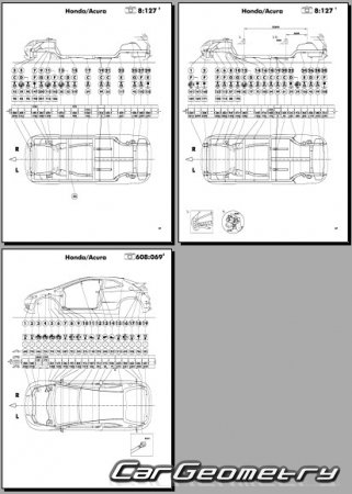 Honda Civic (FN1 FN3) 3D 2006-2012 Body Repair Manual