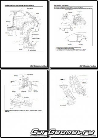 Honda Civic (FN1 FN3) 3D 2006-2012 Body Repair Manual