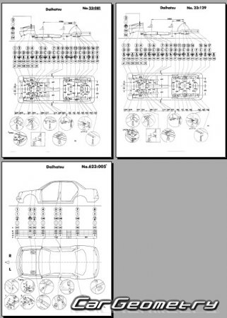 Daihatsu Applause 1990-2000 Body dimensions