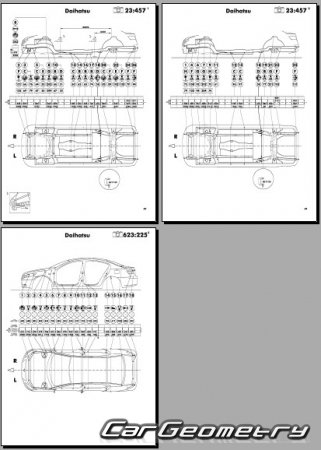 Daihatsu Altis (ACV40N ACV45N) 2006-2009 (RH Japanese market) Body dimensions