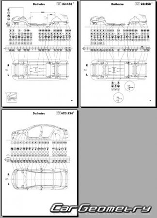 Daihatsu Altis (ACV40N ACV45N) 2006-2009 (RH Japanese market) Body dimensions