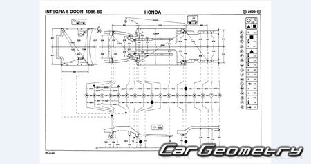   Honda Integra (Acura Integra) 1985-1989 (Sedan) Body Repair Manual