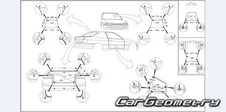 Subaru Alcyone (CX) 1991-1997 (RH Japanese market) Body dimensions