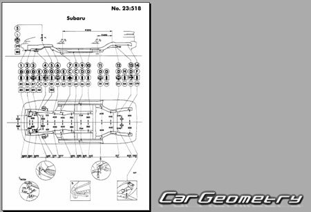 Subaru Alcyone (CX) 1991-1997 (RH Japanese market) Body dimensions