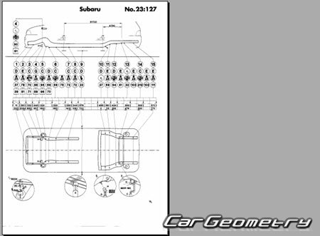 Subaru Vivio (KK KW KY) 1992-1998 (RH Japanese market) Body dimensions