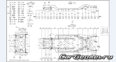 Mazda Sentia & Efini MS-9 (HD) 1991-1995 (RH Japanese market) Body dimensions