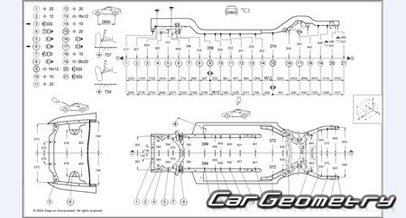 Mazda Sentia & Efini MS-9 (HD) 1991-1995 (RH Japanese market) Body dimensions