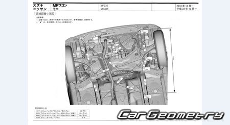 Nissan Moco (MG33S) 2011-2016 (RH Japanese market) Body dimensions