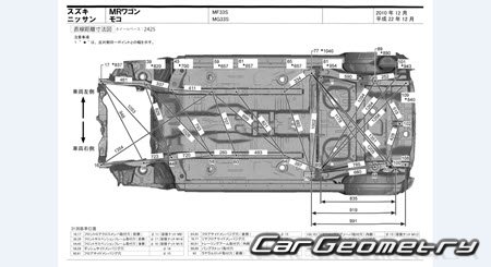 Nissan Moco (MG33S) 2011-2016 (RH Japanese market) Body dimensions