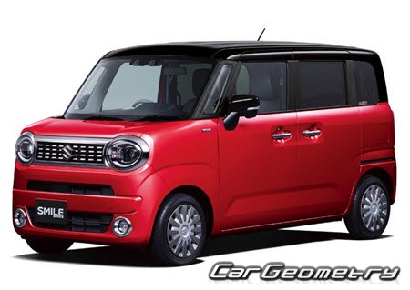 Кузовные размеры Suzuki Wagon R Smile (MX81S MX91S) 2021, Размеры кузова Suzuki Wagon R Smile (MX81S MX91S) from 2021