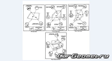 Mazda Capella (GD GV) 1987-1997 (RH Japanese market) Body dimensions