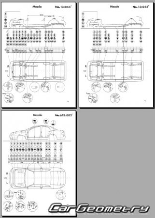 Mazda Cronos & Efini MS-6 (GE) 1991-1994 (RH Japanese market) Body dimensions