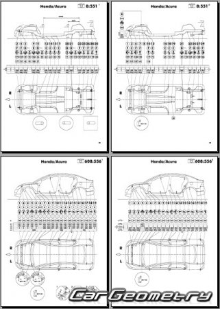 Honda Civic (FD1 FD3) 2005-2010 (RH Japanese market) Body dimensions